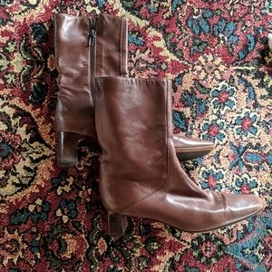 Beautiful Vintage Cole Haan Mid-Calf Heeled Boots